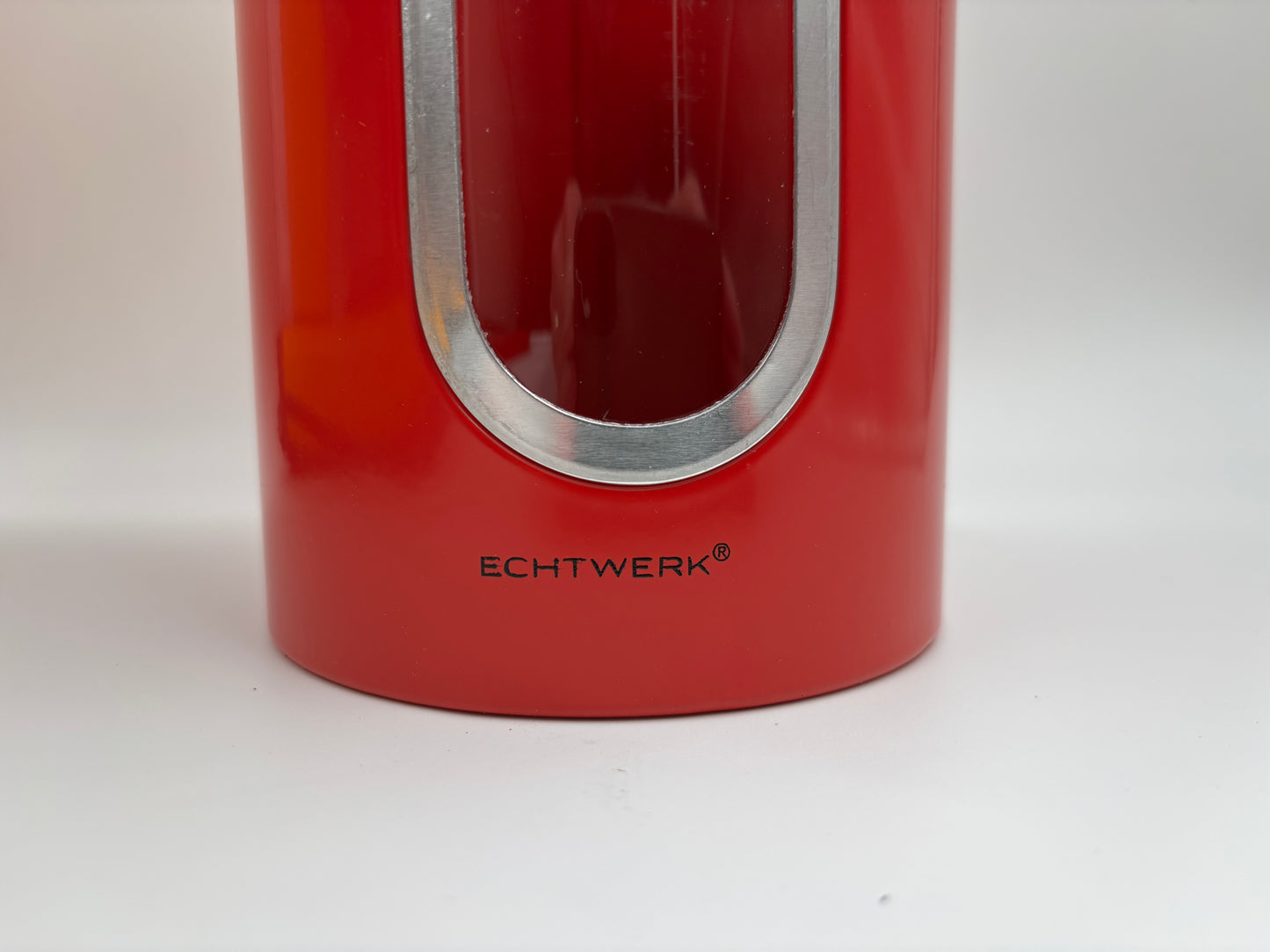 3er-Set stylische Echtwerk-Vorratsdosen in Rot 1,4 Liter für gemahlenen Kaffee, Zucker, Mehr, Müsli, Nüsse - ikodu