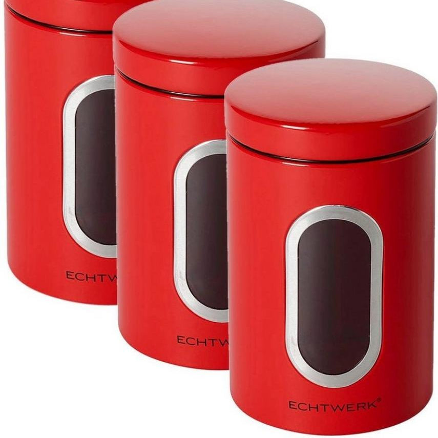Vorratsdose gemahlener Kaffee, Mehl Zucker, Müsli, Tee von Echtwerk 1,4 Liter (3er-Set)