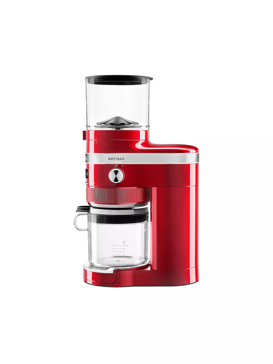 KitchenAid elektrische Kaffeemühle Artisan in Liebesapfelrot 5KCG8433ECA Seite